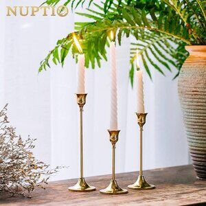 Gold Candle Holders Set